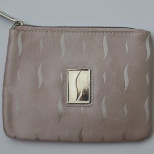 Sephora Makeup Cosmetic Zipper Bag Dusty Pink with Exterior Mirror New